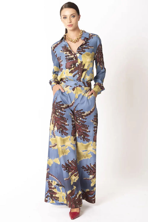 NO-NA' | Camicia fantasia astratta