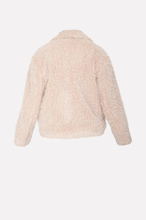 NO-NA' | Cappotto corto in tessuto teddy con tasche