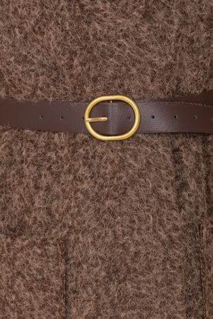 NO-NA' | Cappotto tre quarti con cintura