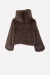 NO-NA' | Pelliccia ecologica con cappuccio