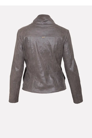 NO-NA' | Giacca in ecopelle con automatici