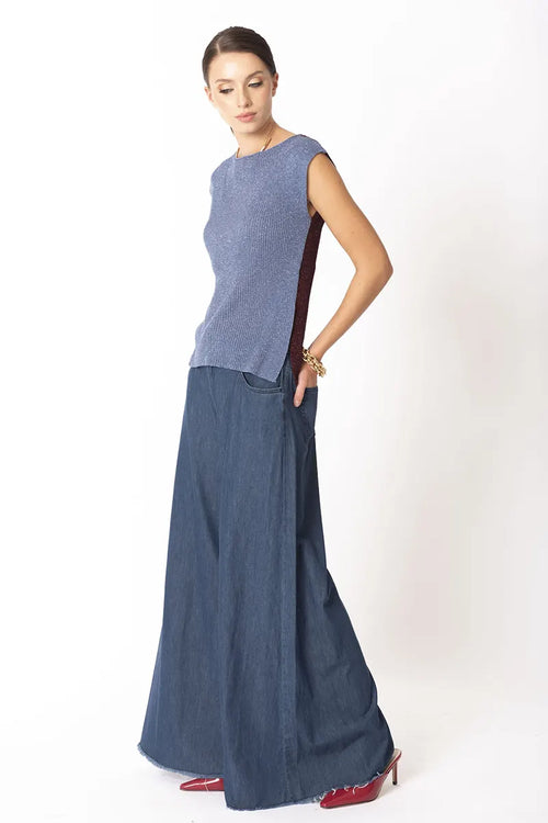 NO-NA' | Maglia scollo barca lurex
