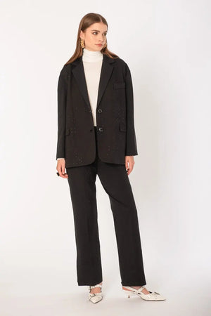 NO-NA' | Pantalone strass taglio classico