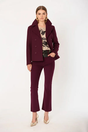 NO-NA' | Pantalone trombetta in velluto