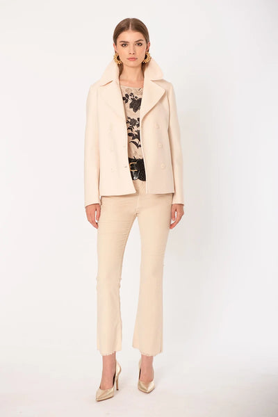 NO-NA' | Pantalone trombetta in velluto