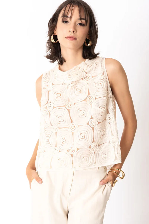 NO-NA' | Top ricamo cornely