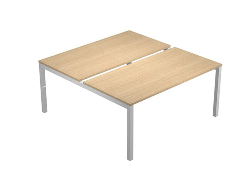 Scrivania da ufficio con due postazioni operative contrapposte cm. 140/160/180x168x73h