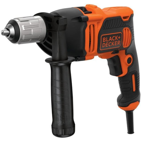 BLACK + DECKER BEH850-QS Trapano a percussione a filo - 850W - 54.400 cps/min - Guida di profondità - Impugnatura laterale