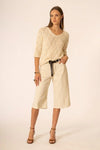 Maglia donna crochet scollo a V | NO-NA'