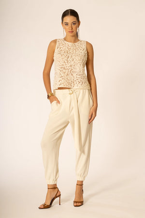 Top con micropaillettes | NO-NA'