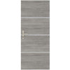 Kit de renovación de puertas - NORDLINGER PRO - 4 hojas 85 x 50 cm y 3 perfiles 85 x 2 cm - Roble Greige