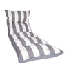 JARDIN PRIVE Lettino prendisole CANCALE fiocchi 188x56x12 cm grigio
