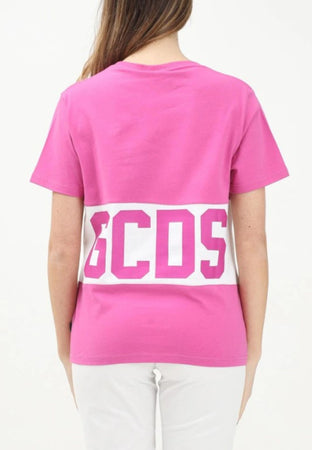GCDS T-SHIRT BAND LOGO REGULAR T-SHIRT da donna