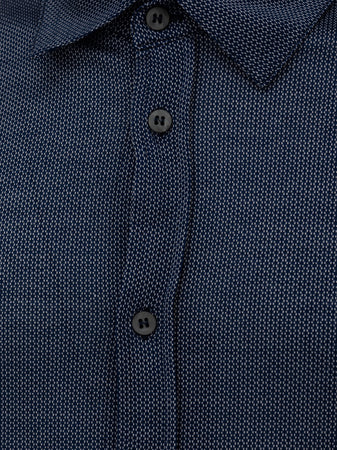 CANALI Camicia Canali blu manica lunga da uomo