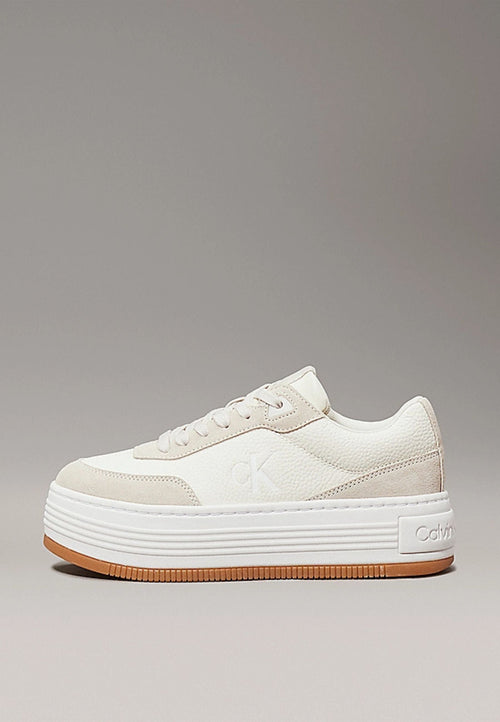 calvin klein Sneakers BOLD FLATF LOW LACE TUMB LTH da donna