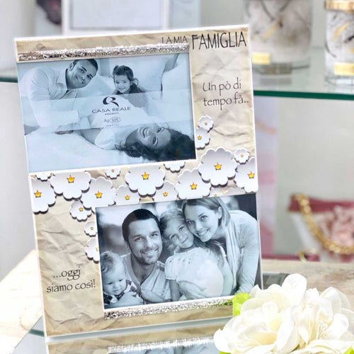 Portafoto Casa Reale Famiglia Mdf e argento 925
