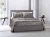 Set 2 federe coppia di federe stampa digitale 100% cotone, Made in Italy OCEANO GRIGIO