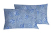 Completo letto lenzuola federe stampa digitale 100% cotone, made in italy OCEANO AZZURRO/BIANCO - Vanita di raso