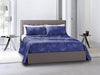 Completo letto lenzuola federe stampa digitale 100% cotone, made in italy OCEANO BLU/BIANCO