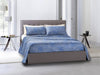 Set 2 federe coppia di federe stampa digitale 100% cotone, Made in Italy OCEANO AZZURRO