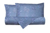 Set Copripiumino federe parure Copripiumino Stampa Digitale Cotone Made in Italy OCEANO AZZURRO - Vanita di raso