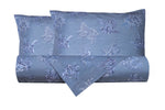 Set Copripiumino federe parure Copripiumino Stampa Digitale Cotone Made in Italy OCEANO AZZURRO - Vanita di raso