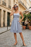 Abito smanicato a righe | NUALY Daily