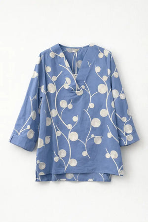 Camicia stampata con risvolto | NUALY Daily