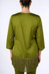 NUALY GLAMOUR | Blusa a portafoglio con frange