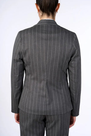 NUALY GLAMOUR | Giacca blazer gessato
