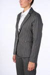 NUALY GLAMOUR | Giacca blazer gessato