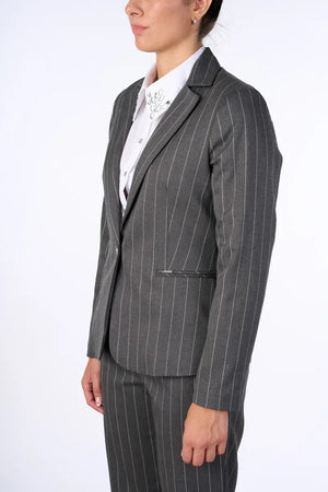 NUALY GLAMOUR | Giacca blazer gessato