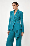 Giacca blazer doppiopetto | NUALY Glamour
