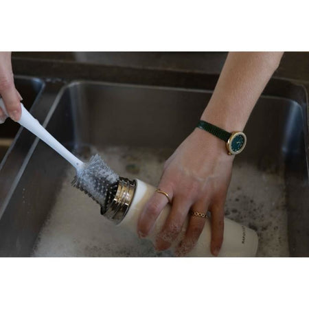 Spazzola per la pulizia - NUBY - Per biberon e tettarella 2 in 1 con supporto igienico