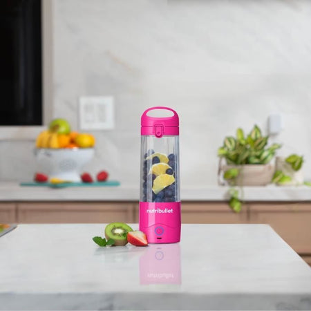 Frullatore portatile - NutriBullet - NBP003MA - 70W - 0,475L - Rosa - 1 bottiglia inclusa