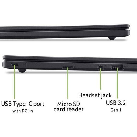 Acer Laptop - Chromebook CBOA314-1H-C286 - Chrome OS - 14 FHD - Intel Celeron N4500 - 4 GB di RAM - 128 GB eMMC - Durata della batteria 10,5 ore