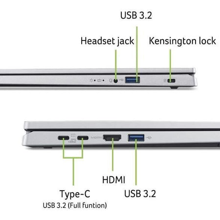 ACER Aspire Go AG15-71P-55RF - PC portatile - Windows 11 - 15,6'' FHD - Intel Core i5-1334U - Intel Iris Xe - 32 GB di RAM - 1024 GB di SSD