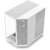 Caja de torre media NZXT - H6 Flow - Doble cámara - Refrigeración por aire - Blanco