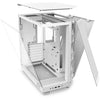 Caja de torre media NZXT - H6 Flow - Doble cámara - Refrigeración por aire - Blanco