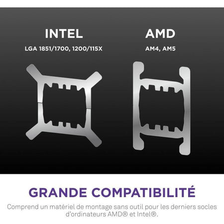 Raffreddamento ad acqua - NZXT - RL-KN36E-B2 - Kraken Elite 360 - Schermo da 2,72" e anello RGB personalizzabile - Nero