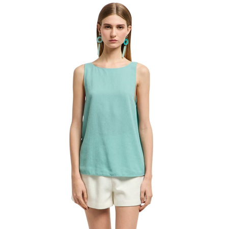 EMPORIO ARMANI canotte e top donna emporio armani - top - verde da donna