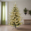 Albero di Natale innevato Nikolai con Micro led in PE Effetto Real Touch + PVC + Flock