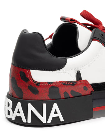 Dolce &amp; Gabbana Sneakers basse Portofino in Pelle da uomo
