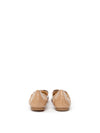 Christian Louboutin Ballerina Gloriana in Vernice Beige da donna