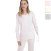 Noidinotte Pigiama da Donna in Cotone Leggero Aperto Avanti Maniche Lunghe FA7321 S27 - Passarelli Biancheria
