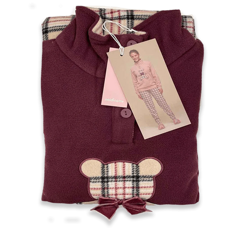 Noidinotte Pigiama Invernale da Donna in Pile FA8401 S30 - Passarelli Biancheria