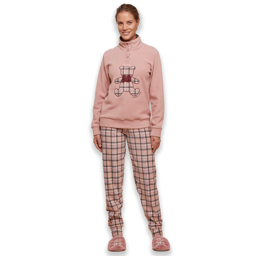Noidinotte Pigiama Invernale da Donna in Pile FA8401 S30 - Passarelli Biancheria