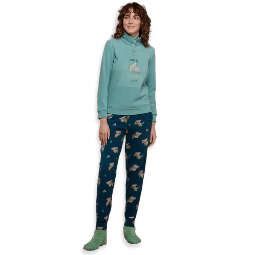 Noidinotte Pigiama Invernale da Donna in Pile FA8403 S30 - Passarelli Biancheria