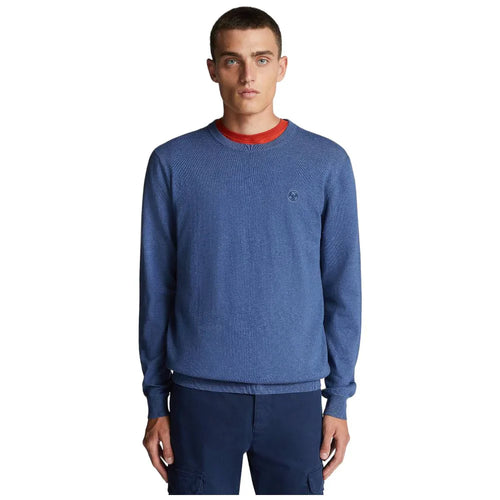 North Sails maglioncino uomo 699430 blu melage Maglieria North Sails