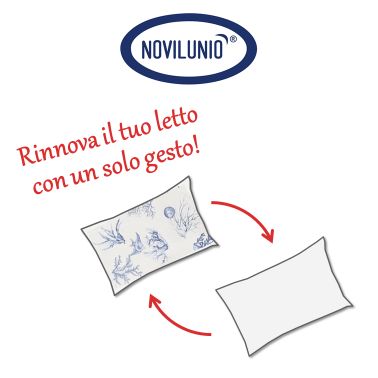 Set Copripiumino Federe Bifaccia Parure Copripiumino in Cotone Made in Italy Coralli 3 Pesci Mare D'inverno / Bianco - Vanita di raso